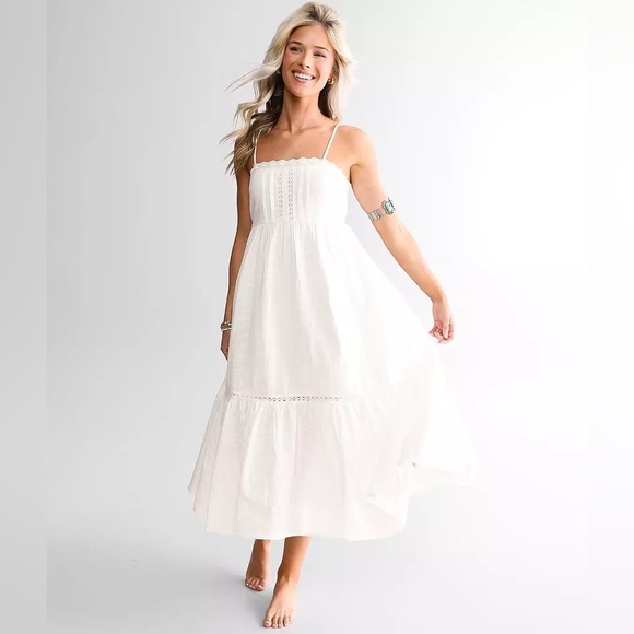 Billabong X Wrangler White Midi Dress - Picture 2 of 8